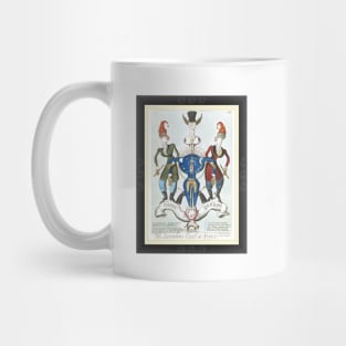 The Dandies Coat Of Arms - Mens Fashion Caricature Mug